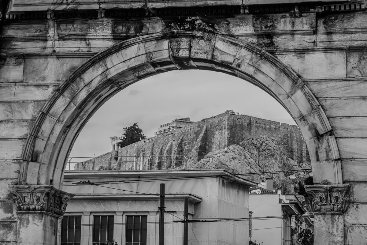 Acropolis View Through Marble Arch
