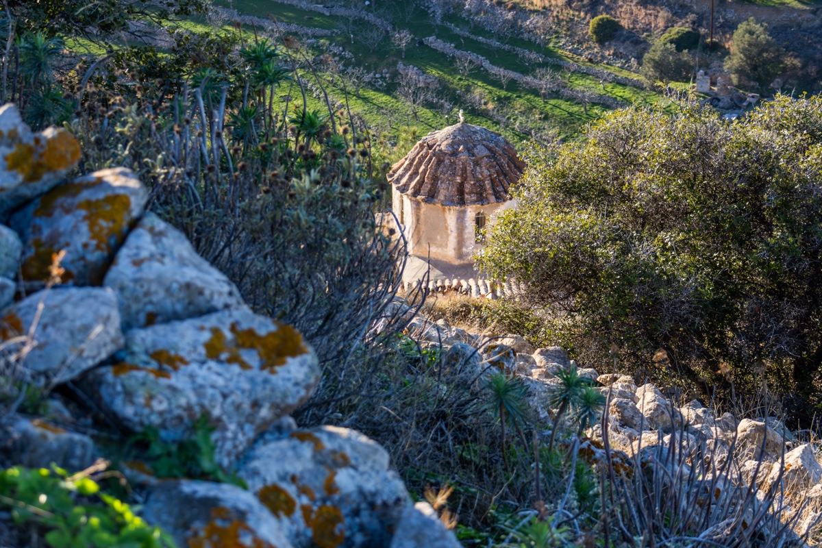 Aegina Domed Chapel Hillside View