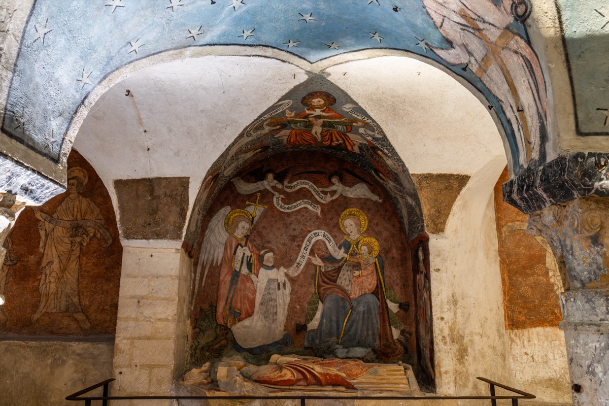 Bayeux Cathedral Chapel Medieval Fresco