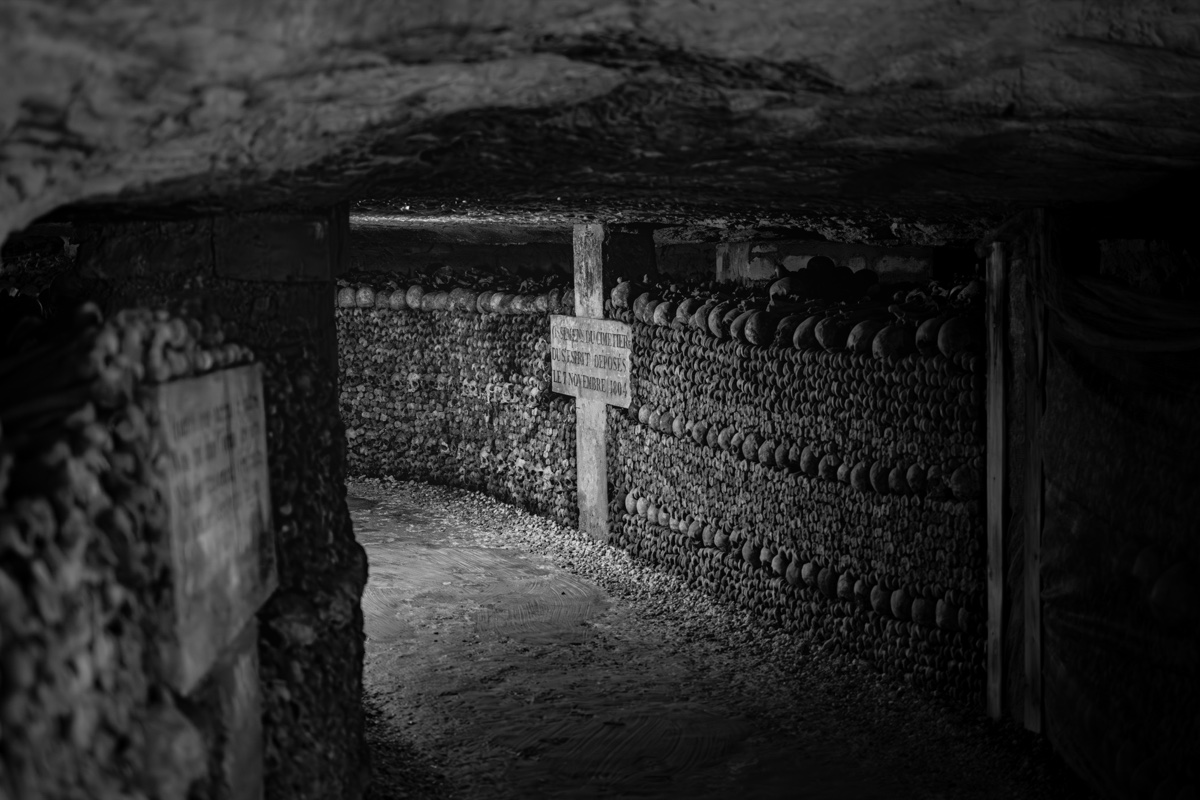 Catacombs Paris Curving Bone Gallery